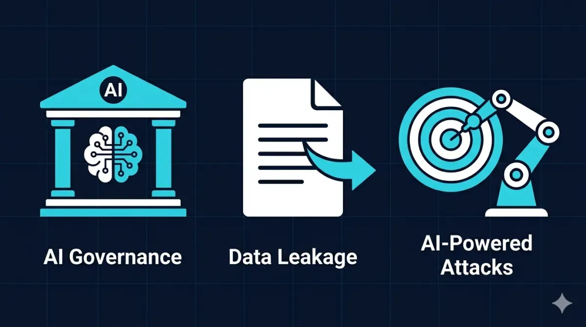Las tres dimensiones del riesgo de IA: gobierno, fuga de datos y uso ofensivo por atacantes